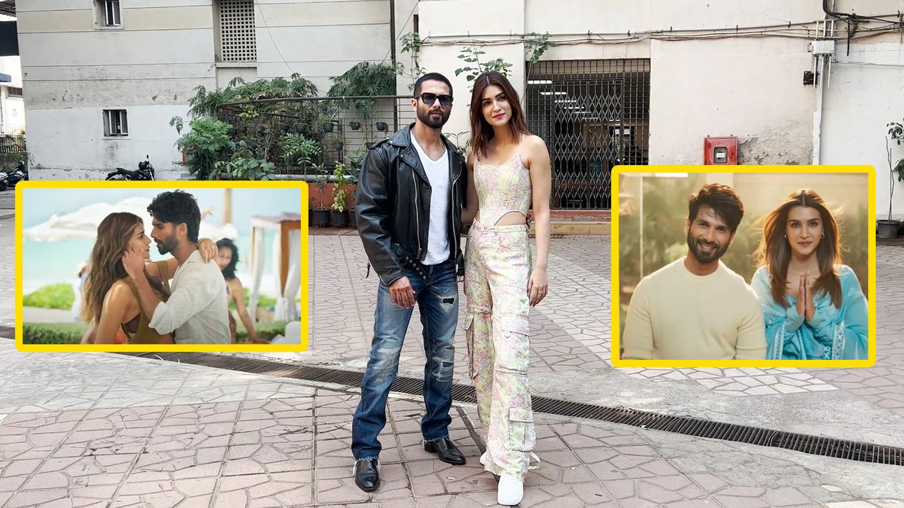 Shahid Sassy Kapoor & Kriti Robotic Sanon Arrive For Promotions Of Teri Baaton Mein Aisa Uljha Jiya