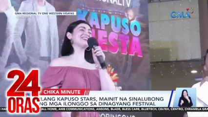 Ilang Kapuso stars, mainit na sinalubong ng mga ilonggo sa Dinagyang festival | 24 Oras