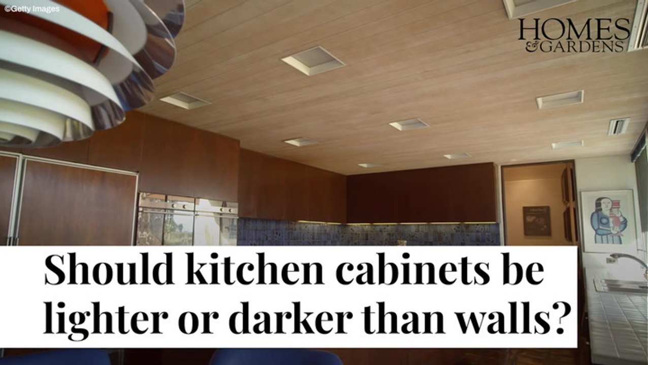 Should Kitchen Cabinets Be Lighter Or Darker Than Walls? - video ...
