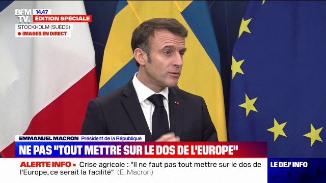 Emmanuel Macron: Certains de nos distributeurs ont organisé par de grandes centrales européennes le contournement de la loi française