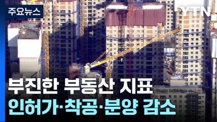 지난해 인허가·착공·분양 트리플 감소...미분양 증가 / YTN
