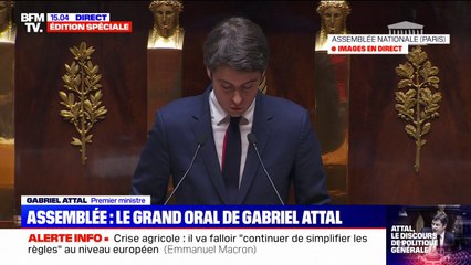 Gabriel Attal: "Une société ne se perd jamais quand elle cherche à avancer"