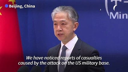 China warns against 'cycle of retaliation' after US troop deaths in Jordan