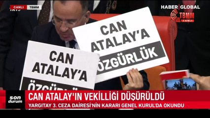 TBMM'de tartışma çıktı: Can Atalay'ın milletvekilliği düşürüldü