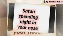 Satan Spending Night In Nostrils || Zeeshan Azhar