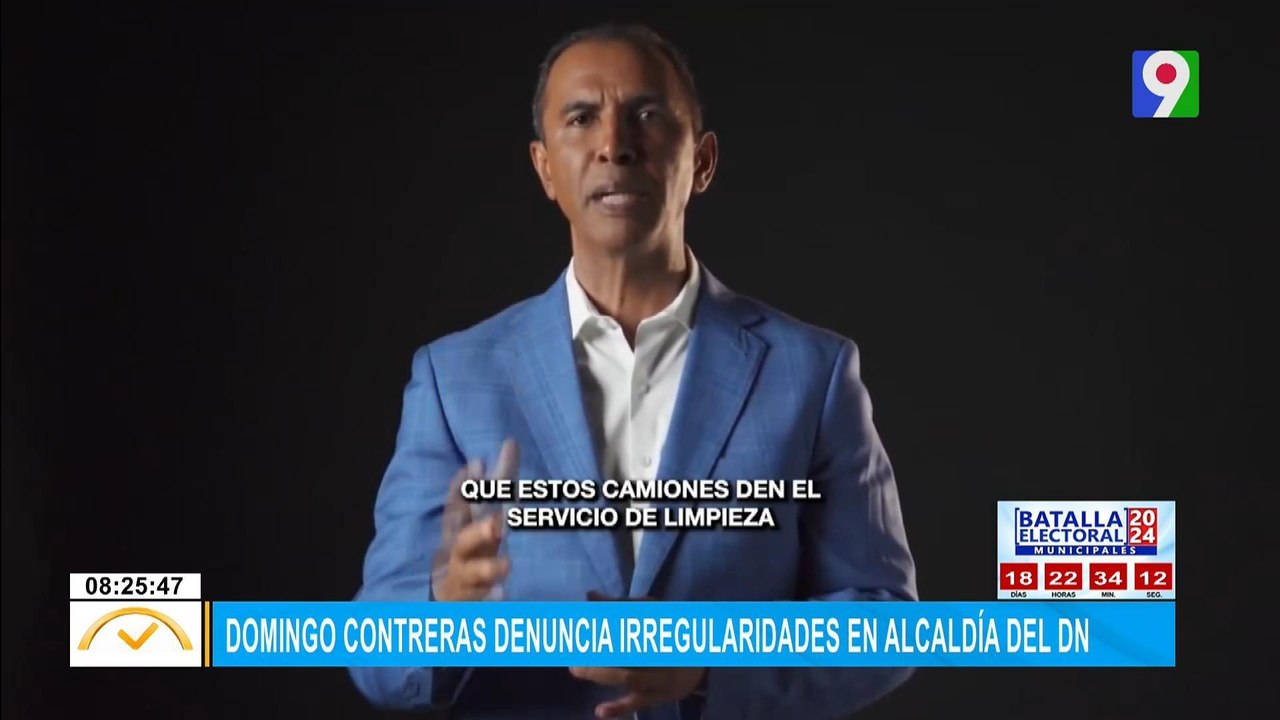 Domingo Contreras denuncia irregularidades en la alcaldía de D.N.| El Despertador
