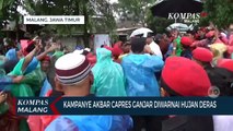 Kampanye Akbar Ganjar di Malang Diwarnai Hujan Deras