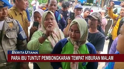 Download Video: Aksi Protes Ibu-Ibu yang Resah dengan Tempat Hiburan Malam di Kota Serang