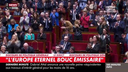 Regardez Gabriel Attal ovationné à l'Assemblée National en évoquant son homosexualité: "Être français en 2024, c’est pouvoir être Premier ministre en assumant son homosexualité"