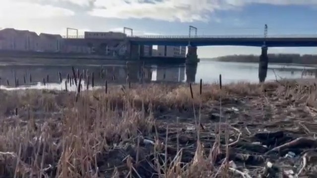 River Lune in Lancaster where shopping trolleys were dumped