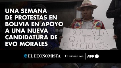 Una semana de protestas en Bolivia en apoyo a una nueva candidatura de Morales