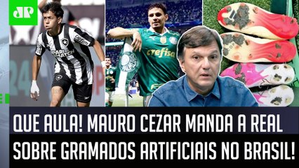 "NÃO É DISCUSSÃO DE CLUBISMO! O GRAMADO ARTIFICIAL hoje..." Mauro Cezar ANALISA Caso Allianz Parque!