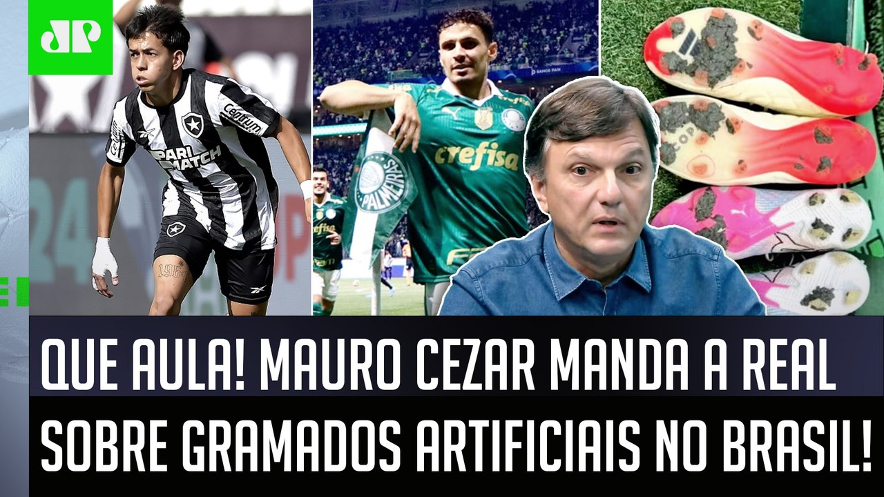 "NÃO É DISCUSSÃO DE CLUBISMO! O GRAMADO ARTIFICIAL hoje..." Mauro Cezar ANALISA Caso Allianz Parque!