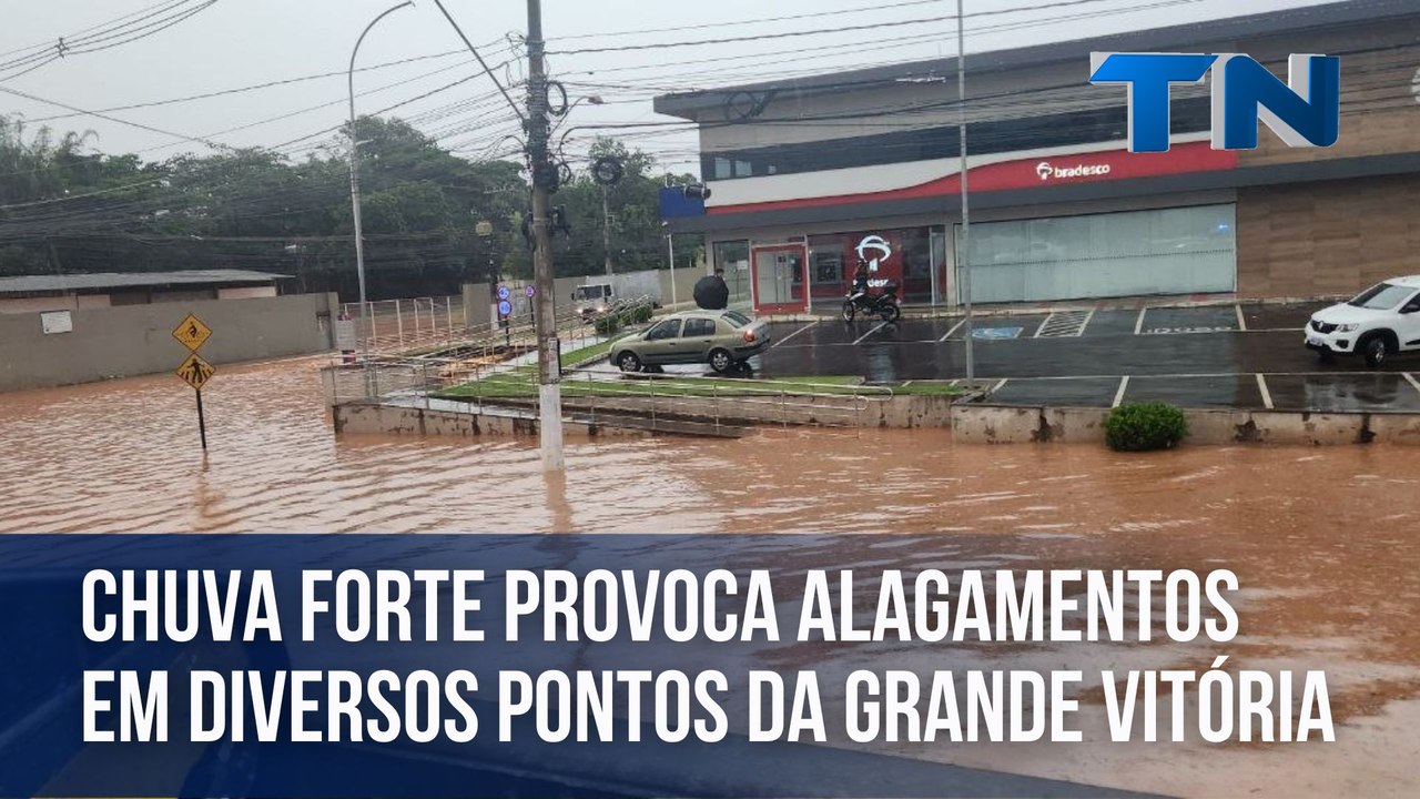 Chuva forte provoca alagamentos em diversos pontos da Grande Vitória