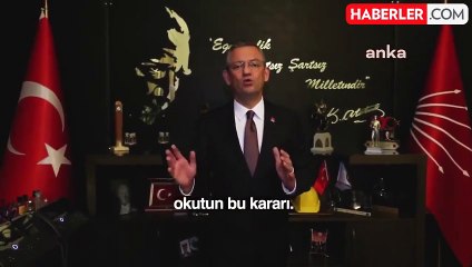 CHP Genel Başkanı Özgür Özel'den Anayasa Vurgusu