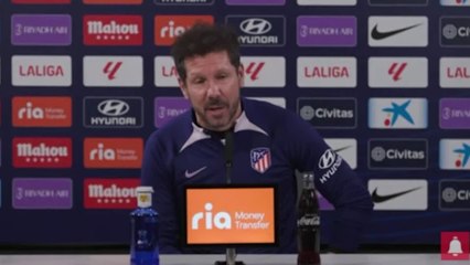La irónica queja de Simeone sobre el horario del partido de Copa del Rey