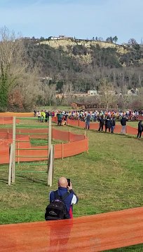 Vidéo Départ 13/14 Ans (Nathan et Gaston) National Cyclo Cross à Saint Nicolas de la Grave