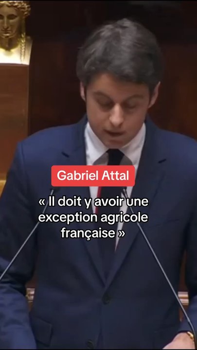Le message de Gabriel Attal aux agriculteurs