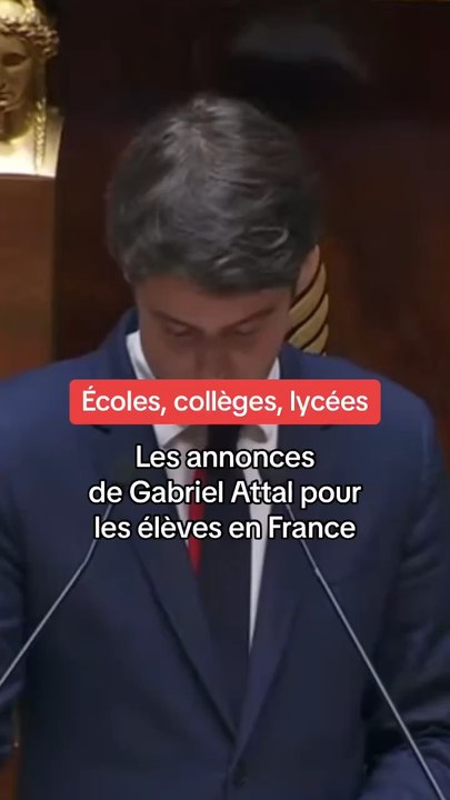 Les annonces de Gabriel Attal sur l’école