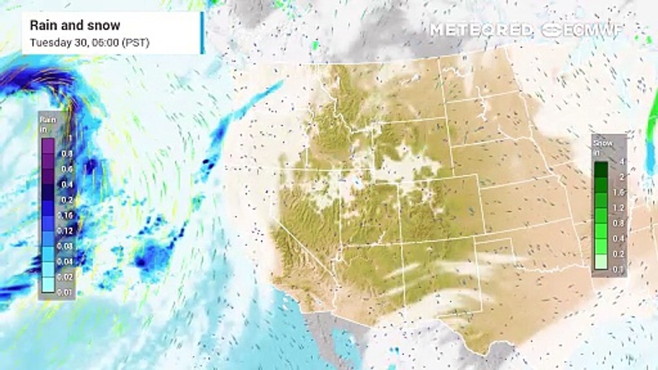 Active atmospheric river on the west coast