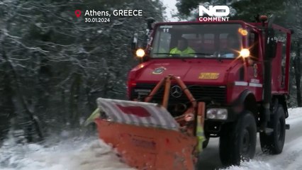 Schnee in Athen – Einige Schulen geschlossen