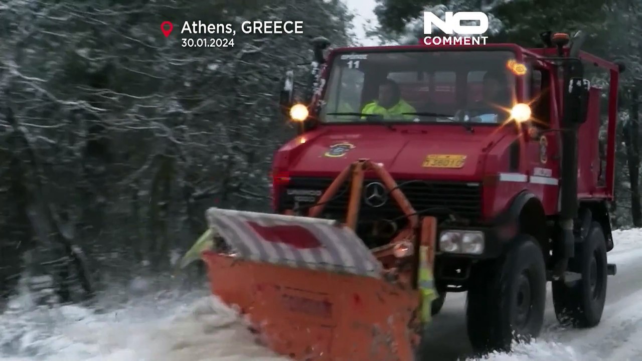 Schnee in Athen – Einige Schulen geschlossen