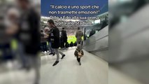 La emoción de un niño al visitar por primera vez el Juventus Stadium