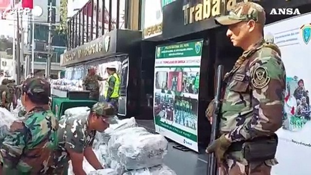 Peru', sequestrate 7,2 tonnellate di cocaina destinate al Belgio