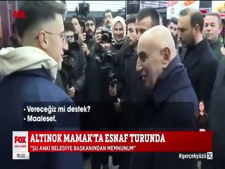 AKP'li Altınok'la esnaf arasında 'Mansur Yavaş' diyaloğu