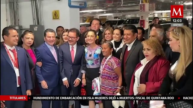 Claudia Sheinbaum asiste a reunión plenaria con diputados de Morena