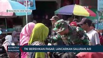 TNI Bersihkan Pasar Doro, Cegah Penyakit di Musim Hujan
