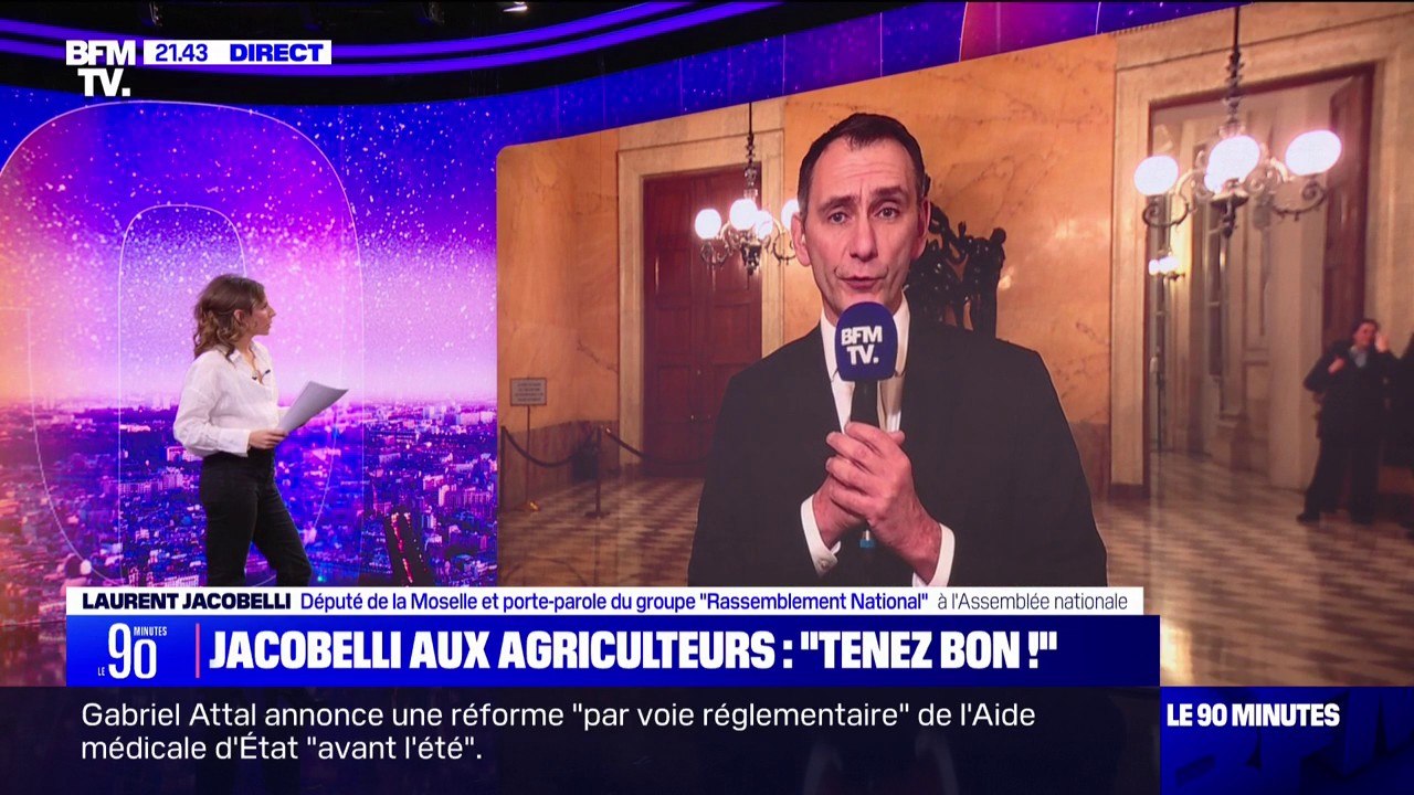 "Tenez-bon, vous avez raison": Le message adressé par Laurent Jacobelli (RN) aux agriculteurs toujours mobilisés