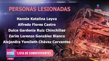 Lista de sobrevivientes del accidente en la autopista de Mazatlán a Culiacán
