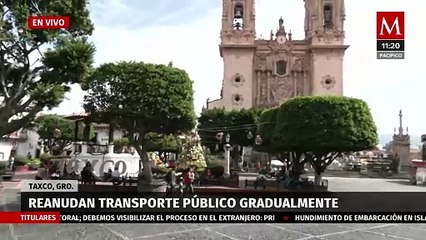Solo el 10% del transporte público operan en Taxco, Guerrero
