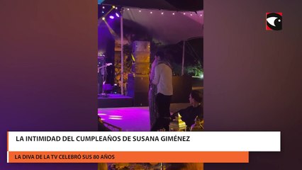 La intimidad del cumpleaños de Susana Giménez