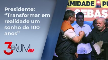 Lula e Tarcísio negociam acordo para construção de túnel Santos-Guarujá