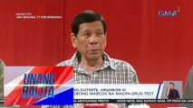 Dating Pang. Duterte, hinamon si Pang. Bongbong Marcos na magpa-drug test | UB