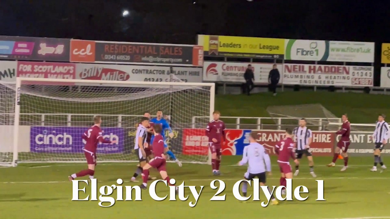 Elgin 2 Clyde 1