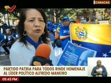 Caracas | PPT realiza homenaje al líder político Alfredo Maneiro
