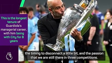 Guardiola explains his longevity at City