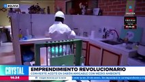 Química indígena convierte aceite usado en jabón