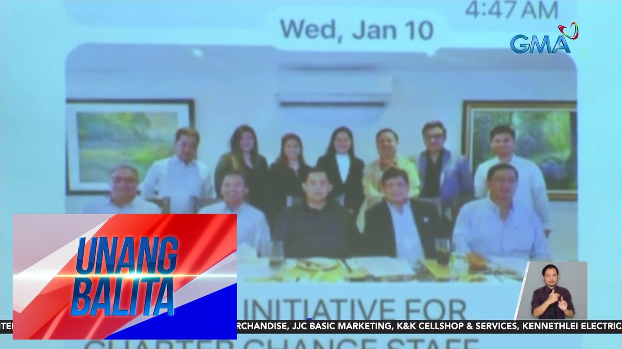 Litrato ng pulong nina House Speaker Romualdez, Rep. Elizaldy Co, at nangunguna sa People's Initiative, inilabas ni Sen. Imee Marcos | UB