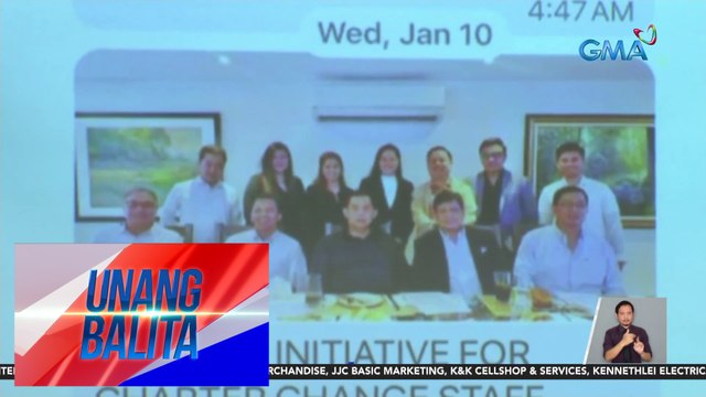 Litrato ng pulong nina House Speaker Romualdez, Rep. Elizaldy Co, at nangunguna sa People's Initiative, inilabas ni Sen. Imee Marcos | UB