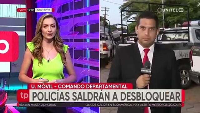 Santa Cruz: Policías se alistan con equipo antimotines y gases para salir a zonas de bloqueos