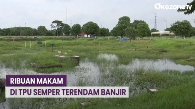Ribuan Makam di TPU Semper Cilincing Terendam Banjir, Begini Penampakkannya
