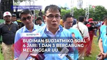 Respons Salam Empat Jari, Budiman Sudjatmiko Sebut Paslon 1 dan 3 Bergabung Melanggar UU