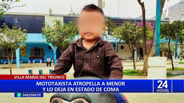 VMT: madre de niño 2 años atropellado por mototaxi pide apoyo para cubrir gastos médicos