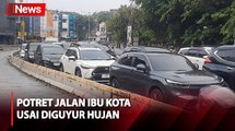 Jalan Harmoni Jakpus Macet Total usai Diguyur Hujan sejak Pagi