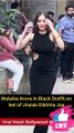 Malaika Arora Looks Beauty Black Outfit on Set of Jhalak Dikhhla Jaa Viral Masti Bollywood