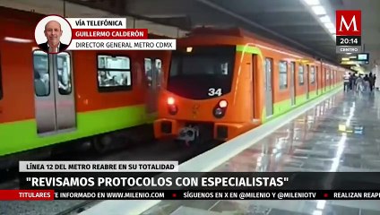 "Es una línea completamente segura, se rehabilitó con todo cuidado": Guillermo Calderón